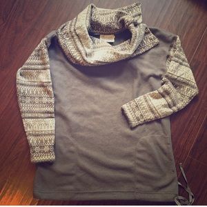 Anthropologie Cowl Neck Fleece Sweater